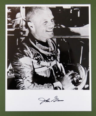 Item #1076 Signed Photograph in Astronaut Gear. John Glenn
