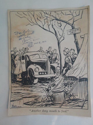 Archive of Books, Pamphlets and Ephemera Including: Star Spangled Banter, Up Front, Mud Mules and Mountains, Combat Tips, Back Home, Up High, Bill Mauldin's Army, The Brass Ring, Original Cartoons, Magazines, Postal Covers and More