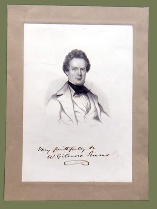 Item #1573 Autograph Letter Signed. W. Gilmore Simms, illiam