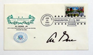 Item #163 Autograph on Inaugural Postcard. Al Gore