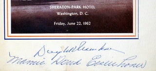 Dual Signed 1962 Republican Congressional Dinner Program