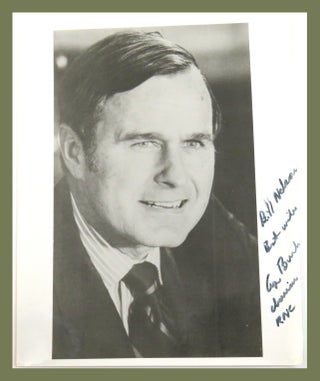 Item #201 Photograph Inscribed. George H. W. Bush