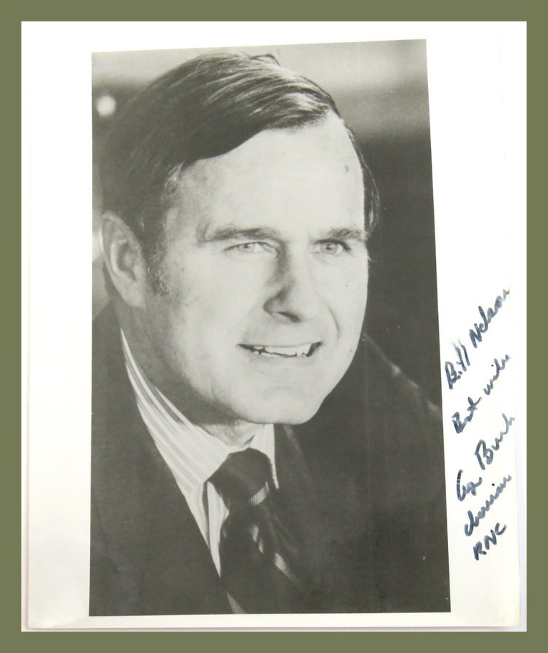 Item #201 Photograph Inscribed. George H. W. Bush.