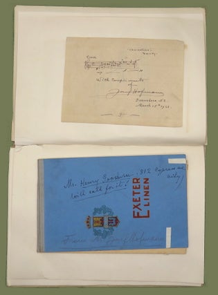 Autograph Book by Henry Goodwin; Fifteen (15+) Autographs and Ten (10+) Photos