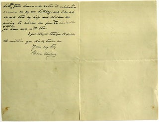 Autographed Letter Signed