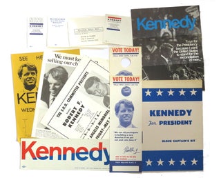 Item #2746 Kennedy For President: Block Captain's Campaign Kit; Archive of Ephemera from 1968...