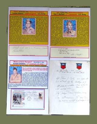 Medal of Honor Autograph Collection; 130 Autographs by Posthumous, Deceased and Currently Surviving Medal of Honor Recipients