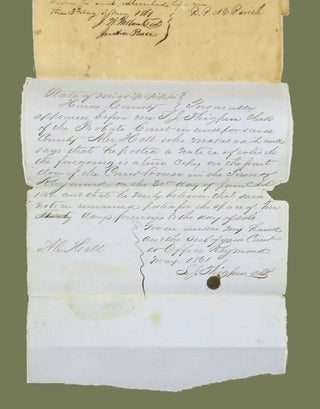 Probate Accounting of Estate Sale; Including the Sale of Slave