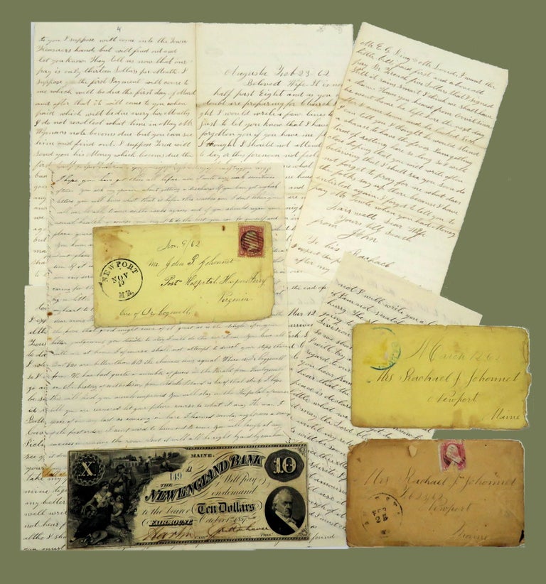 Item #3089 Collection of Civil War Letter Between Husband and Wife. John G. Johonnot.