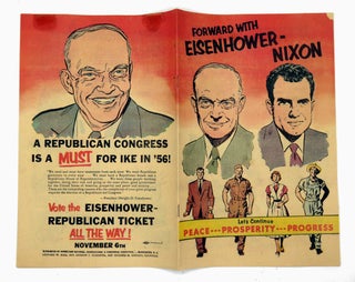 Item #3091 Forward with Eisenhower-Nixon; Let's Continue Peace...Prosperity...Progress. Dwight...