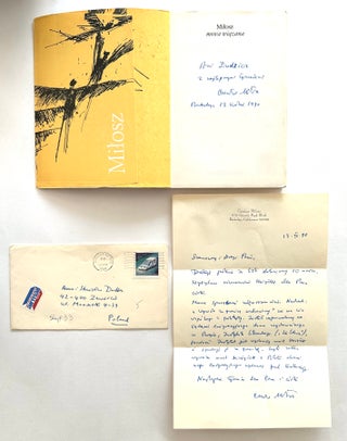 Mowa Wiazana; Includes Signed Letter, ALS. Czeslaw Milosz.