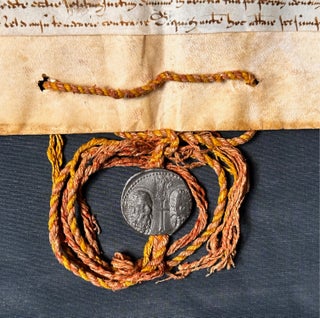 Papal Bull with Lead Seal and Chord; Grant of Ecclesiastical Benefice