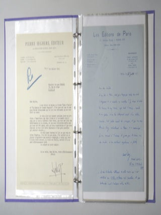 Archive of 130 Letters Written to George Duhamel by Post War Literary Leaders; ALS, TLS, ANS