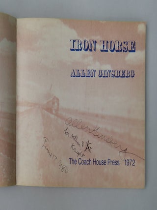 Iron Horse; Inscribed by Ginsberg and Gregory Corso