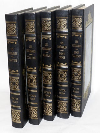 Item #3415 Les Miserables; Five Volumes: Fantine, Cosette, Marius, Saint Denis, Jean Valjean....