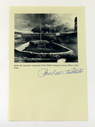 Item #445 Signed Commemorative. Paul W. Tibbets