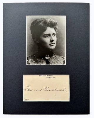 Executive Mansion Card Signed. Frances F. Cleveland.